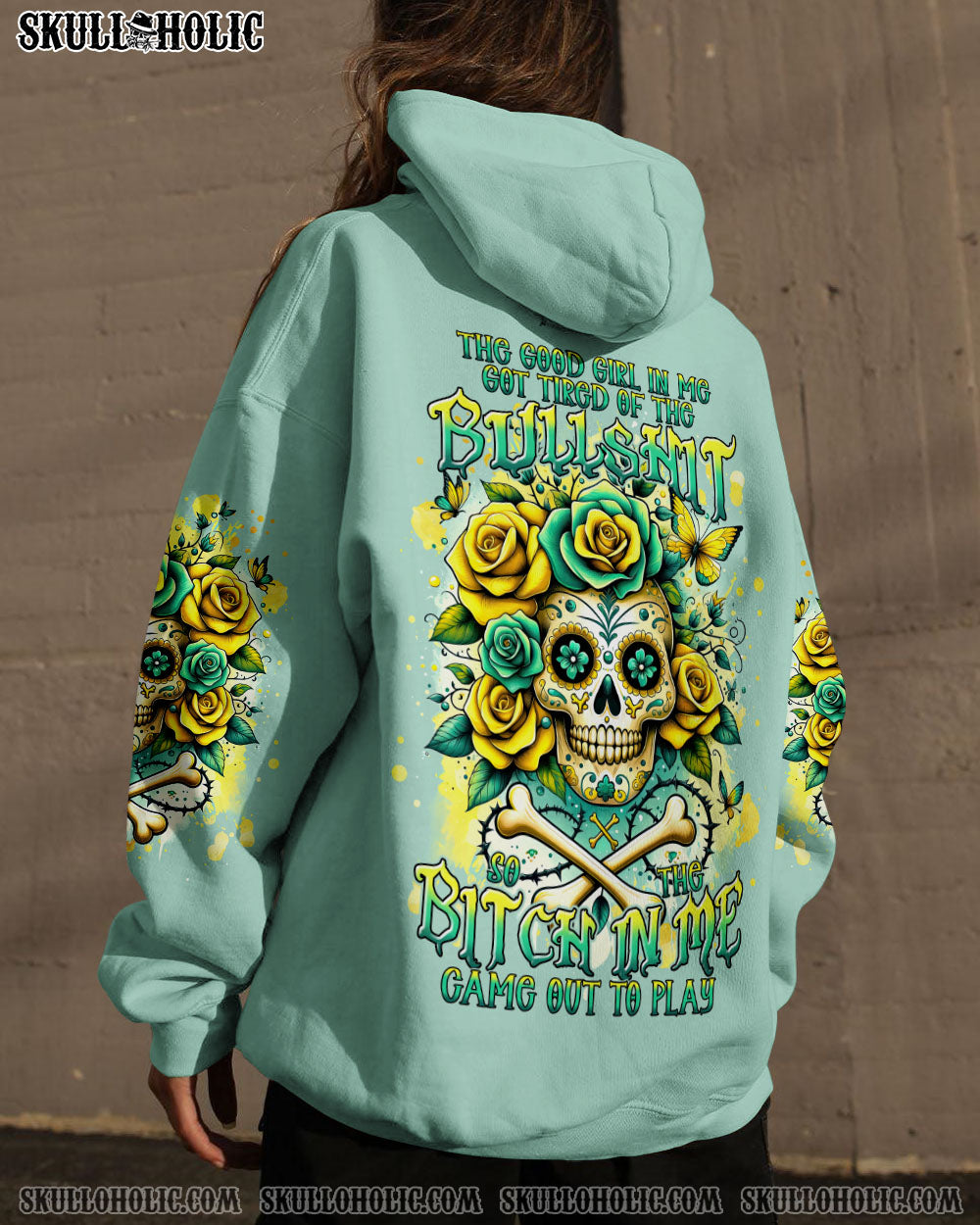 THE GOOD GIRL IN ME SKULL ROSE ALL OVER PRINT – TLNT0911233