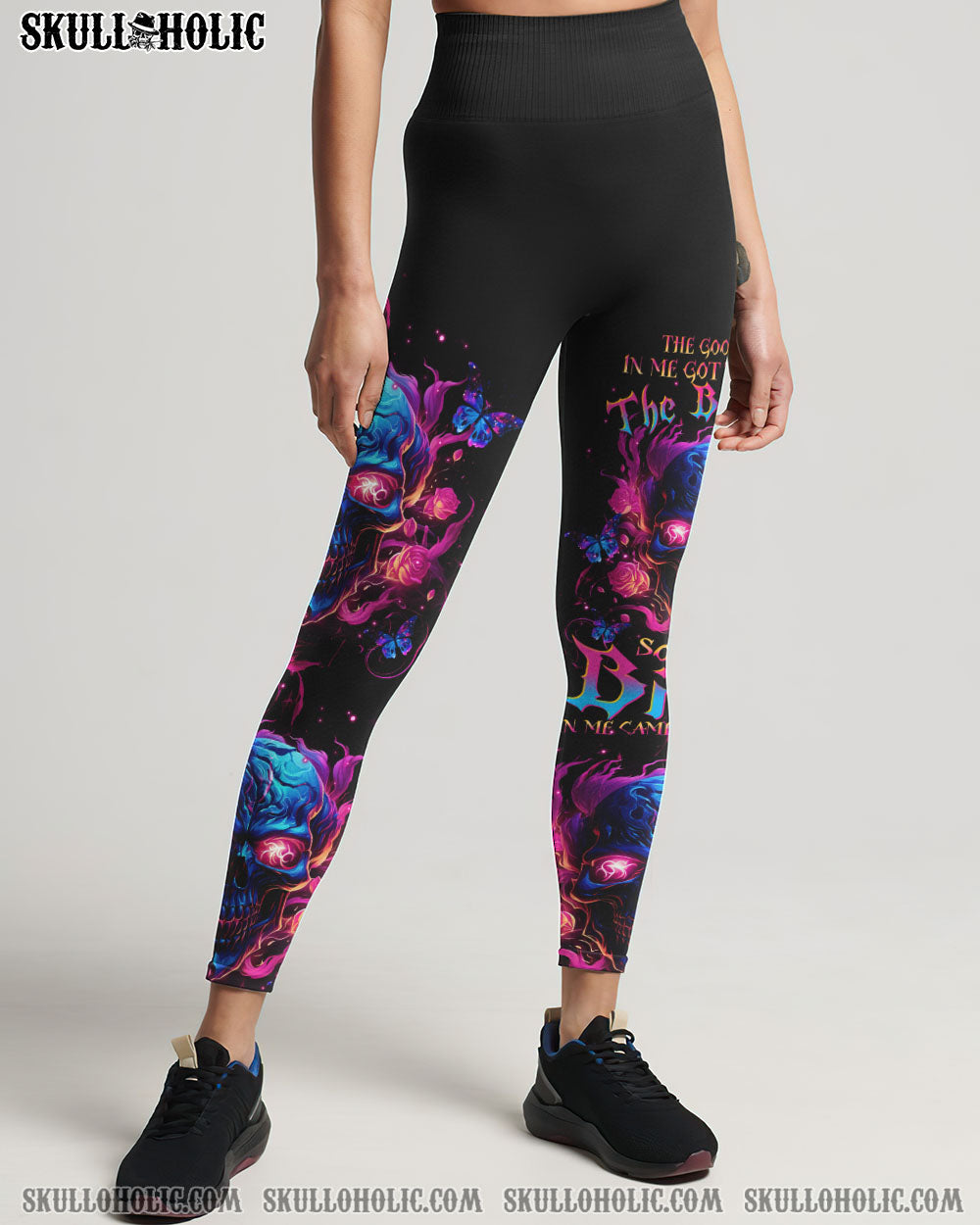 THE GOOD GIRL IN ME SKULL ROSE ALL OVER PRINT – TLTW0610235