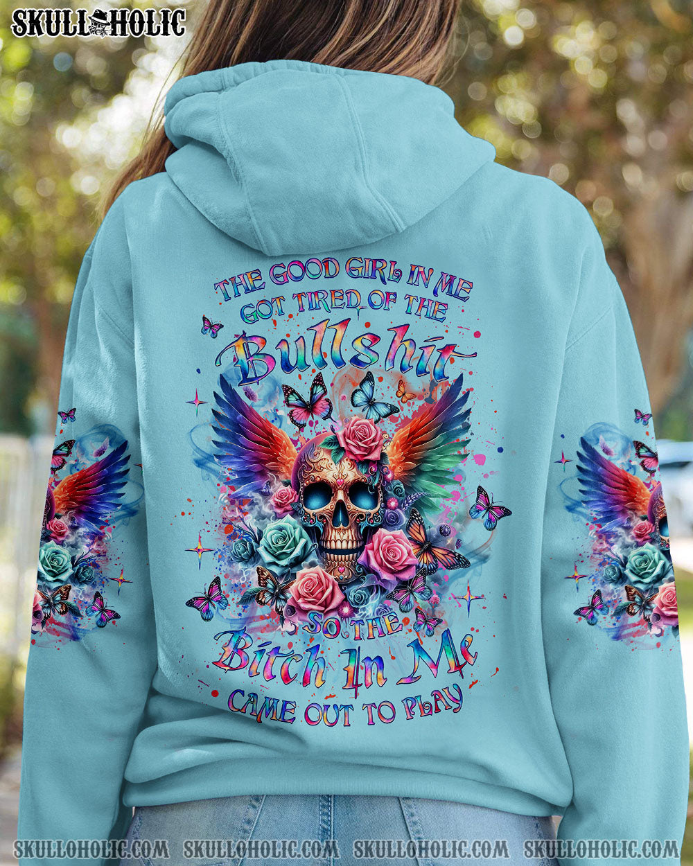 THE GOOD GIRL IN ME SKULL WINGS ALL OVER PRINT – YHLT3003244