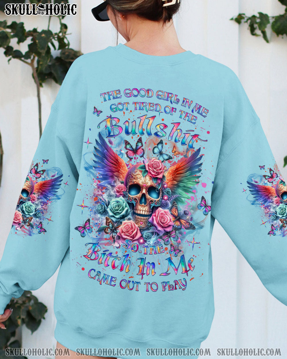 THE GOOD GIRL IN ME SKULL WINGS ALL OVER PRINT – YHLT3003244