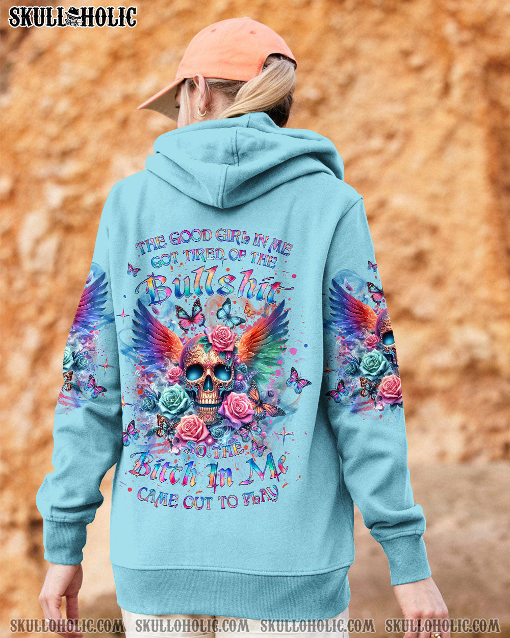 THE GOOD GIRL IN ME SKULL WINGS ALL OVER PRINT – YHLT3003244
