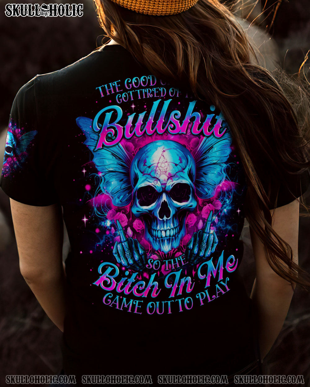 THE GOOD GIRL IN ME SKULLS WINGS ALL OVER PRINT – TLNO0412232