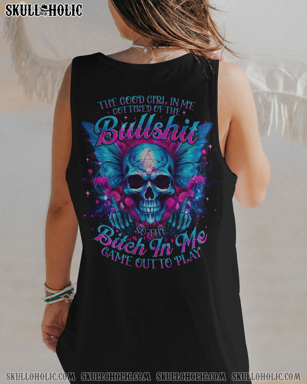 THE GOOD GIRL IN ME SKULLS WINGS ALL OVER PRINT – TLNO0412232