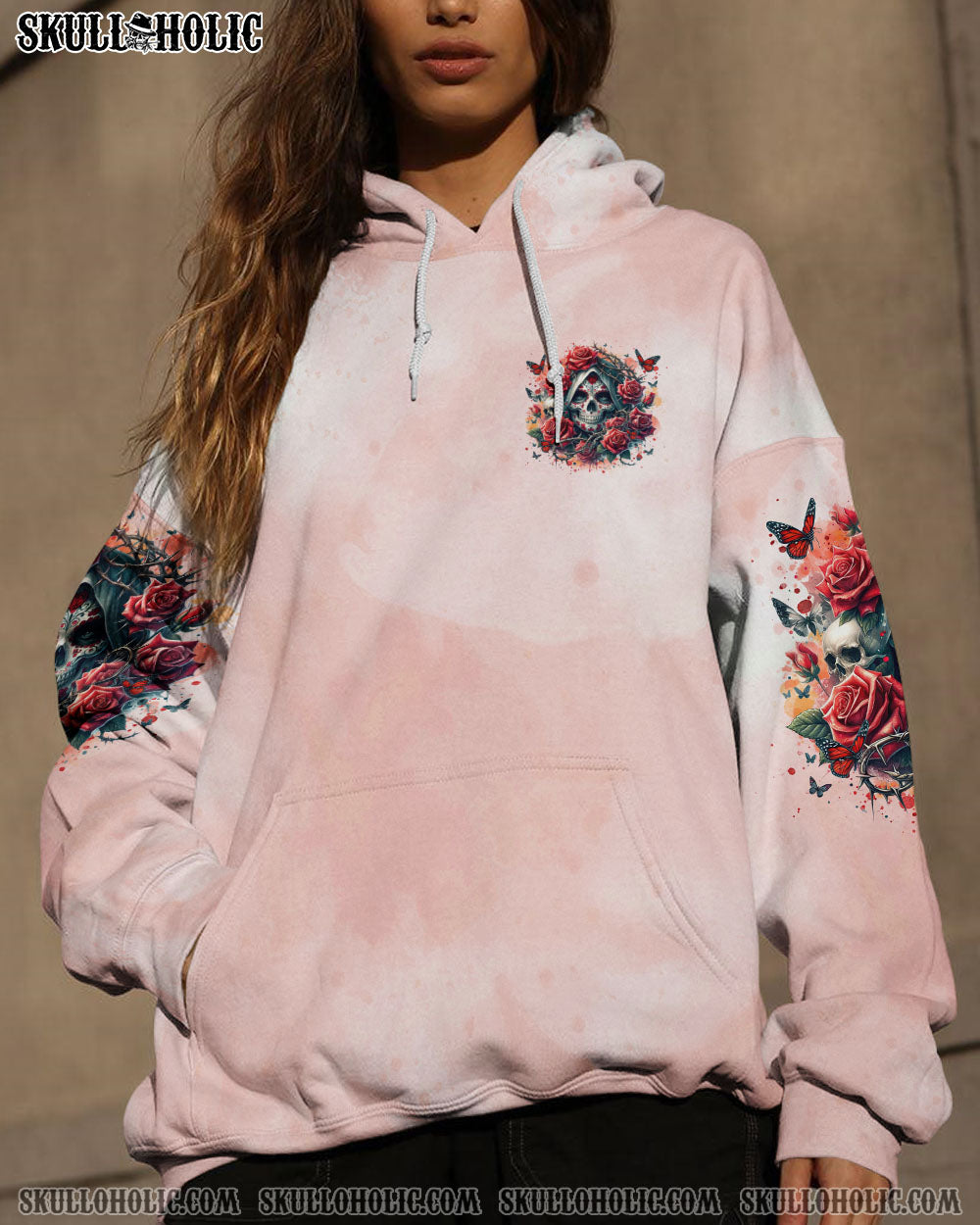 THE GOOD GIRL IN ME SUGAR SKULL ROSE ALL OVER PRINT – TLTR2002241