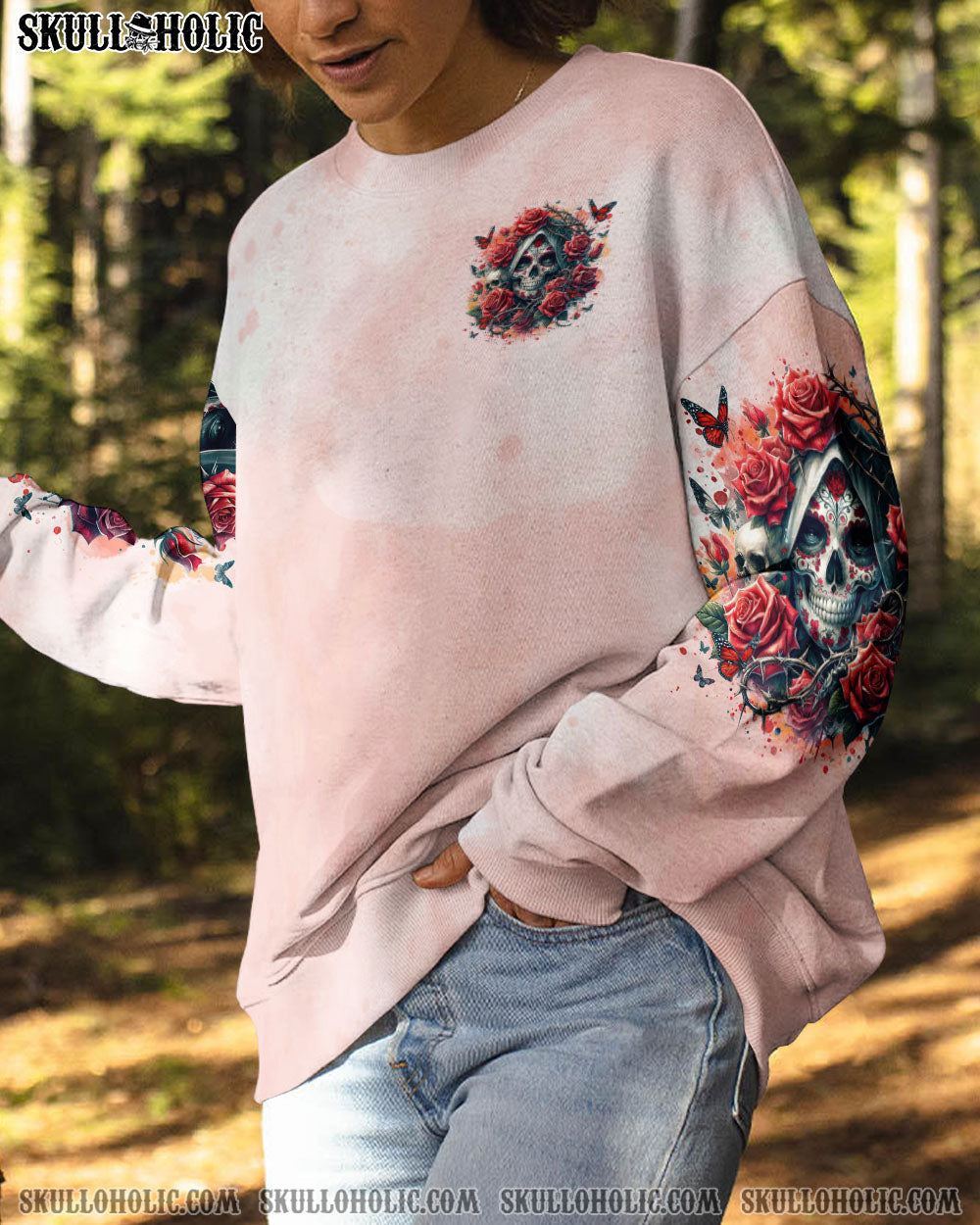 THE GOOD GIRL IN ME SUGAR SKULL ROSE ALL OVER PRINT – TLTR2002241