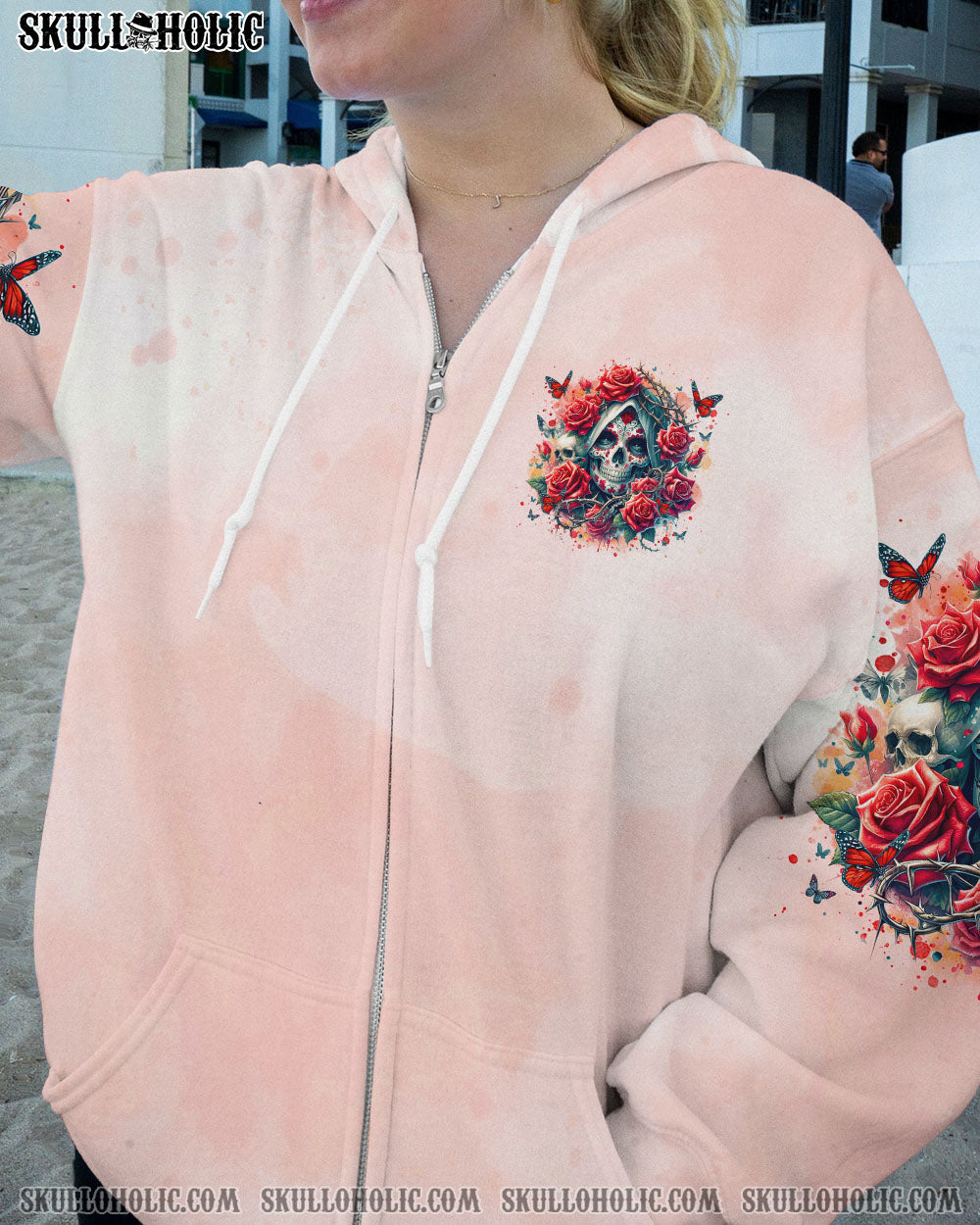 THE GOOD GIRL IN ME SUGAR SKULL ROSE ALL OVER PRINT – TLTR2002241