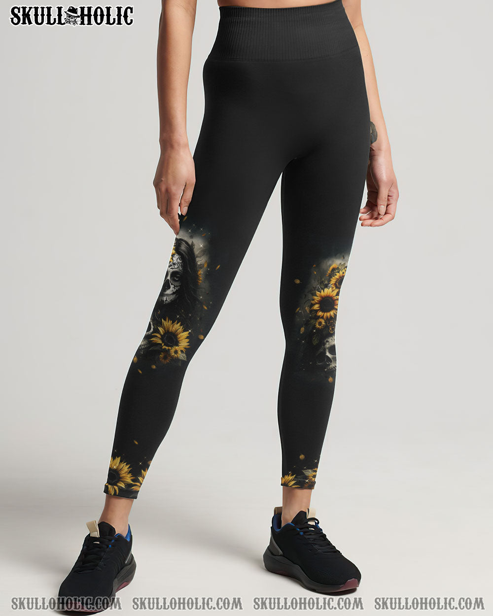 THE GOOD GIRL IN ME SUGAR SKULL SUNFLOWER ALL OVER PRINT – TLTW1402233