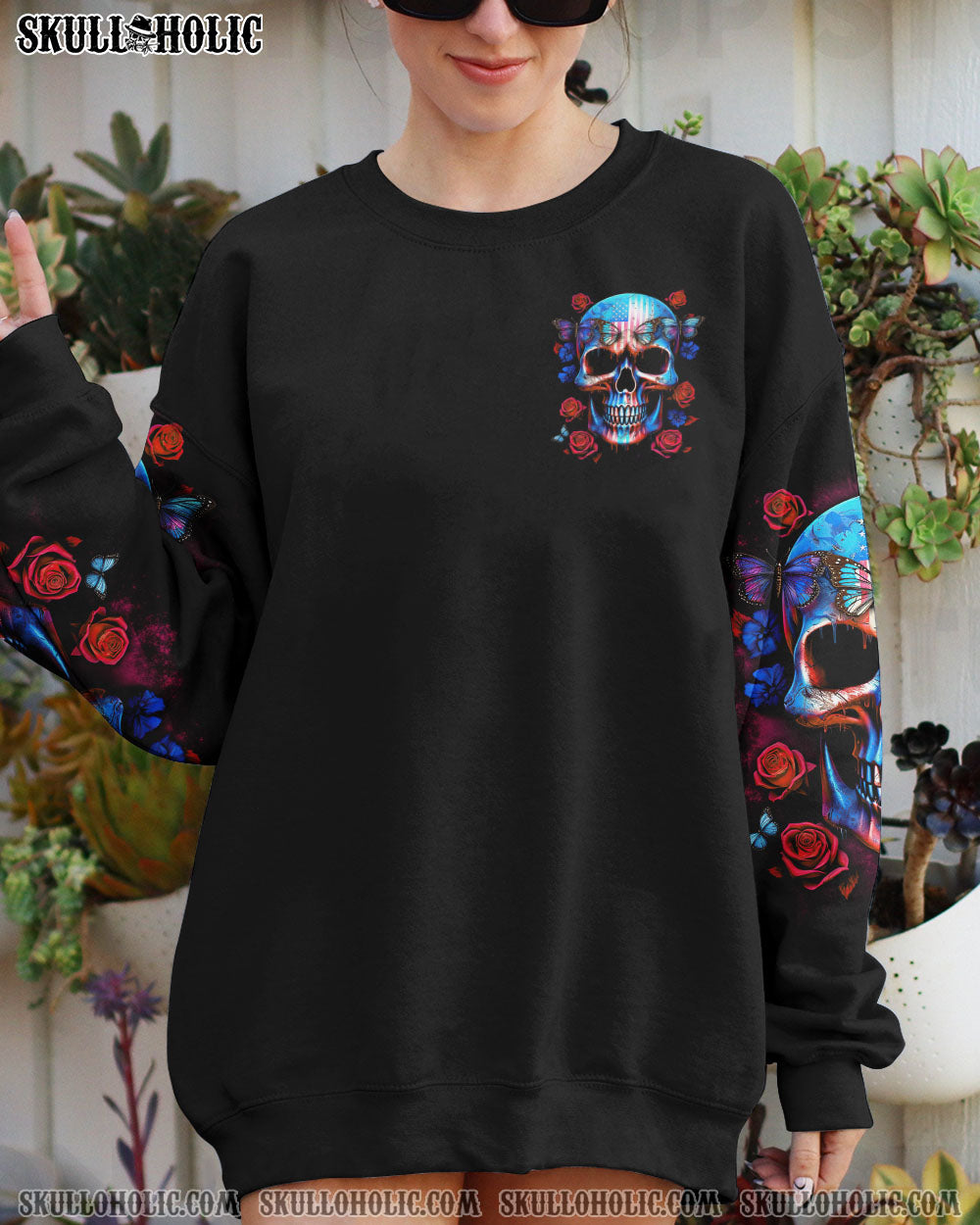 THERE’S NO NEED TO REPEAT YOURSELF AMERICAN SKULL ALL OVER PRINT – TLTR1505232