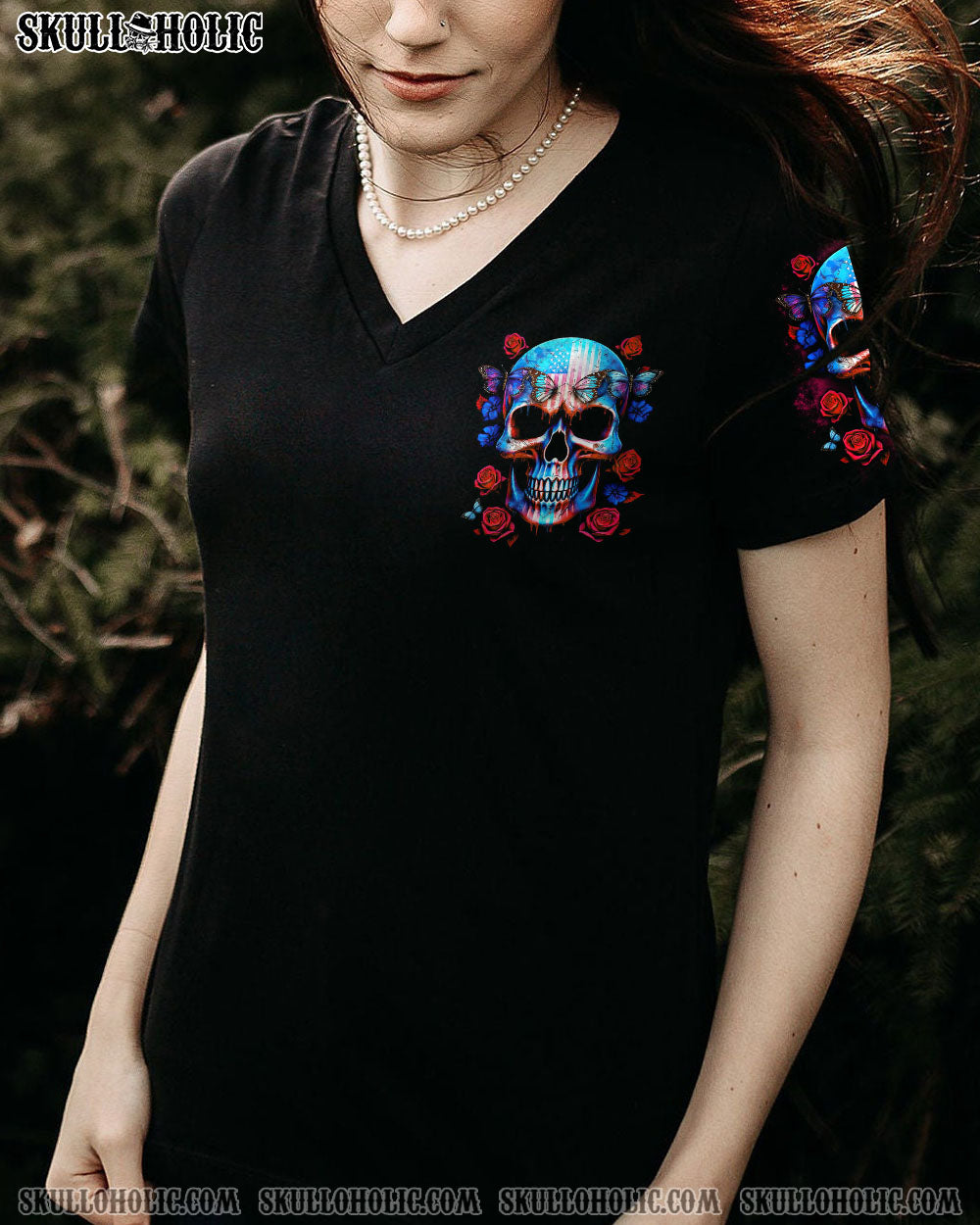 THERE’S NO NEED TO REPEAT YOURSELF AMERICAN SKULL ALL OVER PRINT – TLTR1505232