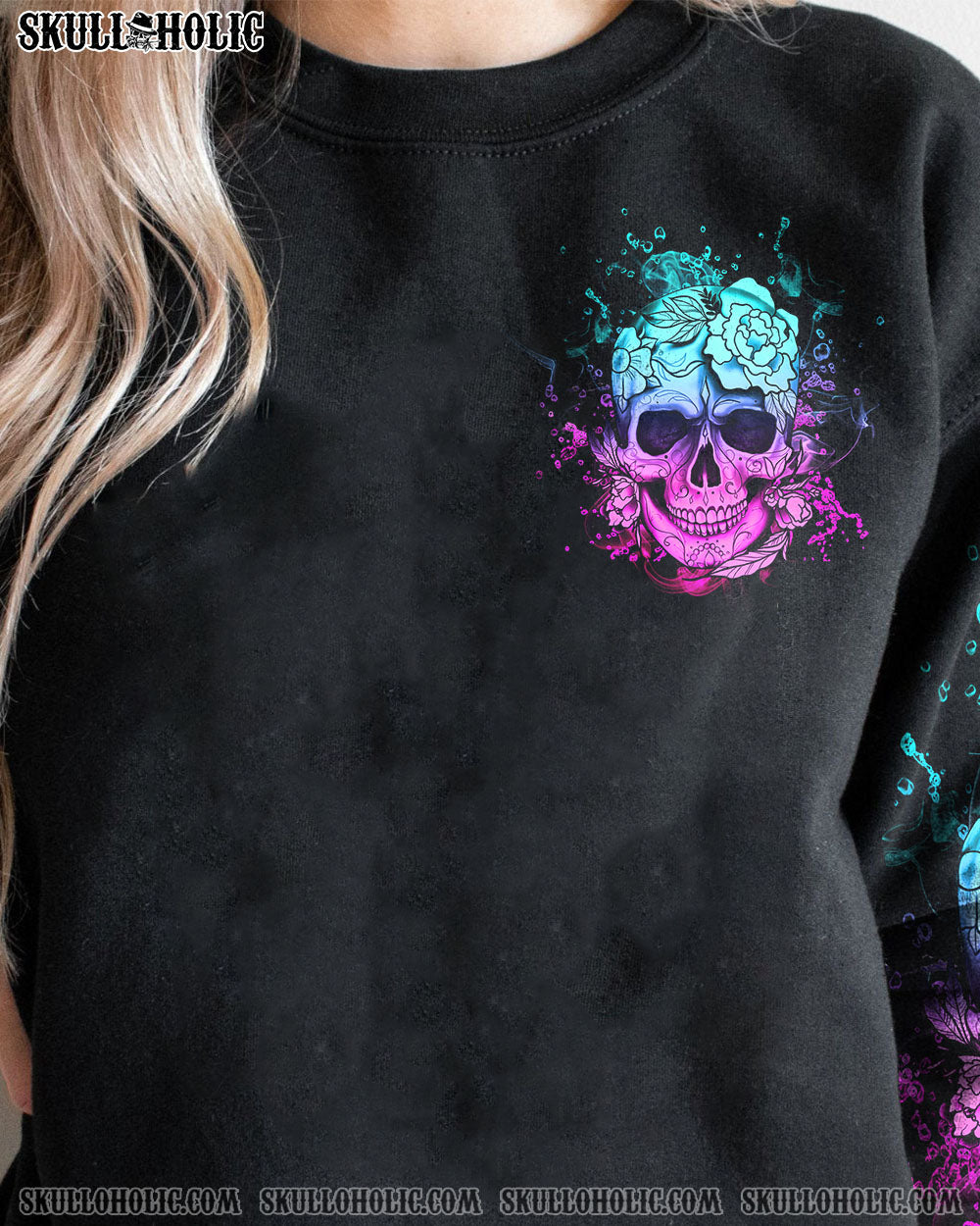 THEY LAUGH AT ME SKULL FLOWER ALL OVER PRINT – YHHG2312223