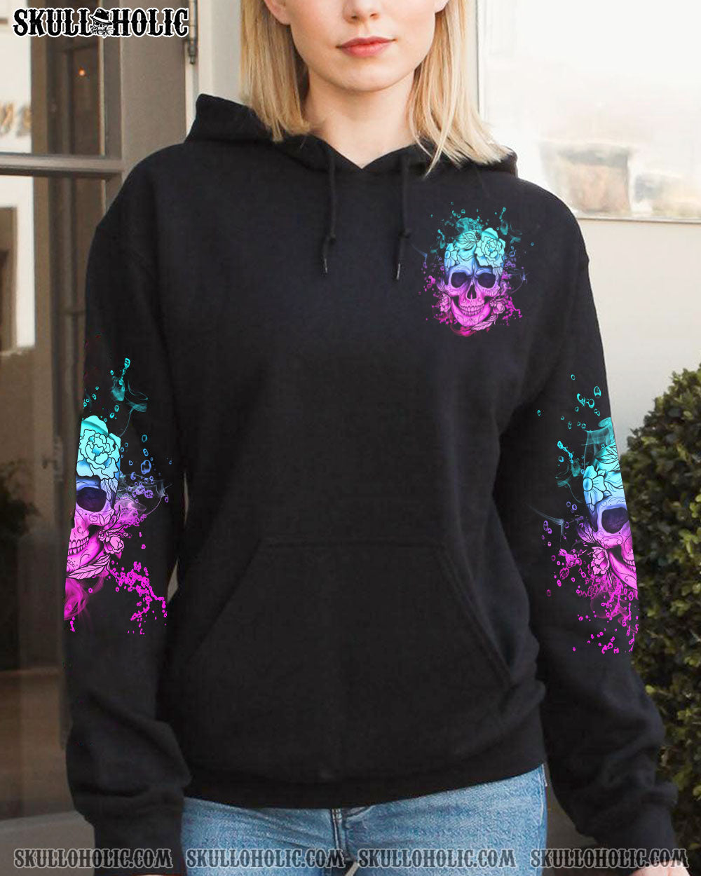 THEY LAUGH AT ME SKULL FLOWER ALL OVER PRINT – YHHG2312223