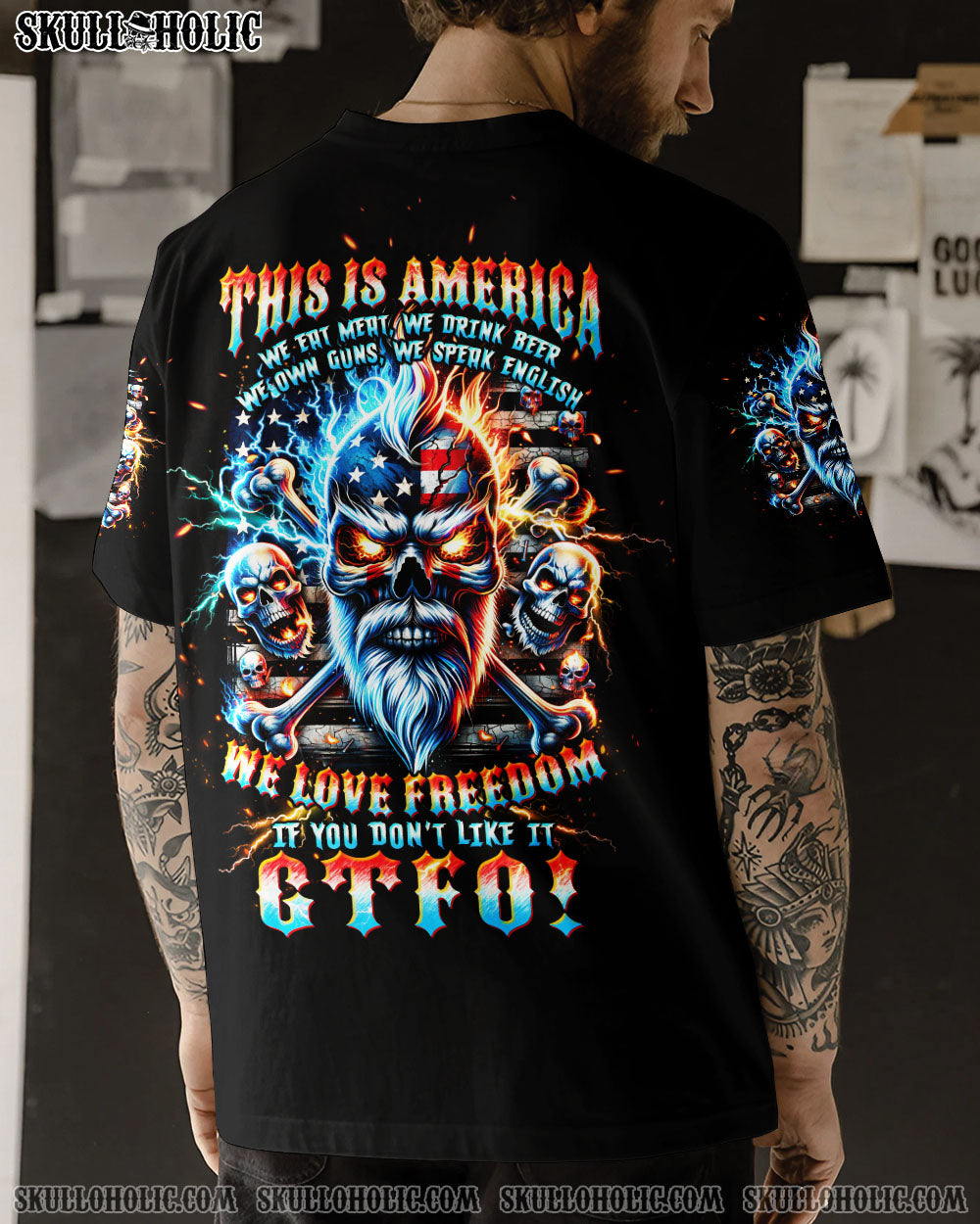 THIS IS AMERICA SKULL ALL OVER PRINT – TLTW0606241