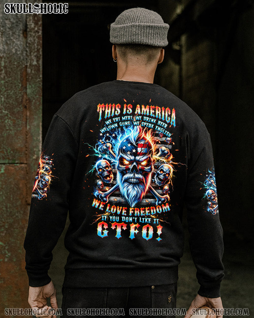 THIS IS AMERICA SKULL ALL OVER PRINT – TLTW0606241