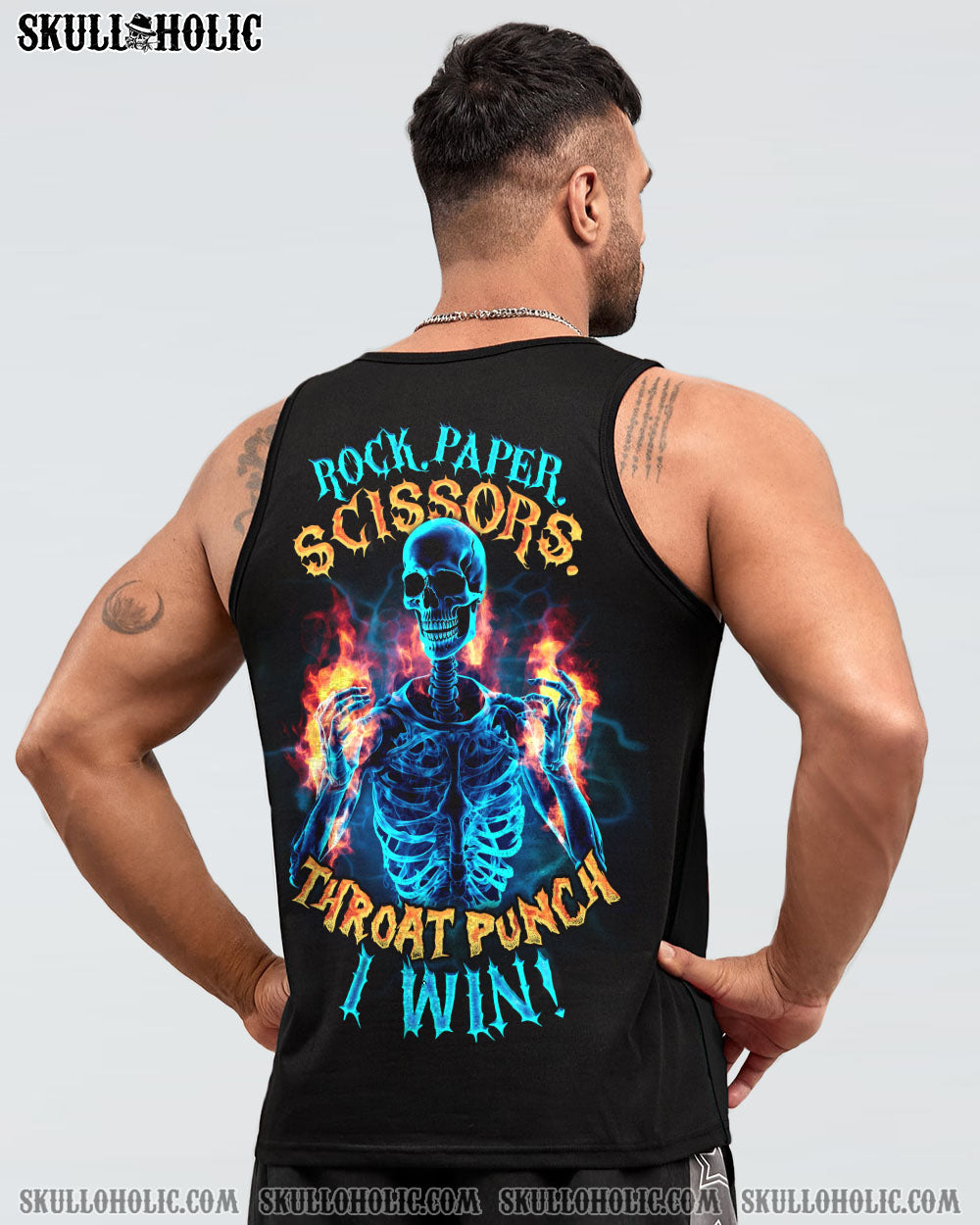 THROAT PUNCH I WIN SKELETON FLAMING ALL OVER PRINT – TLNO1807234