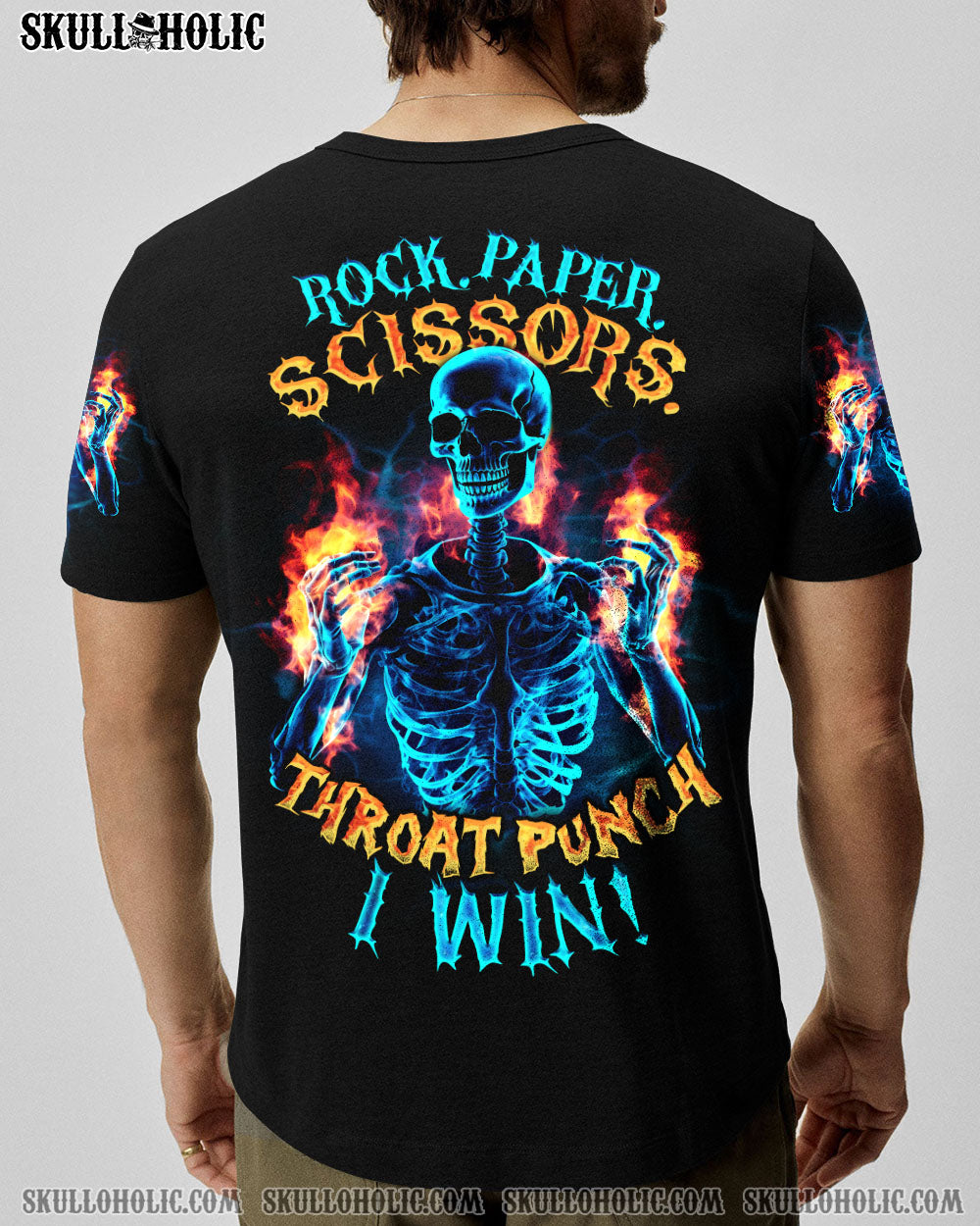 THROAT PUNCH I WIN SKELETON FLAMING ALL OVER PRINT – TLNO1807234