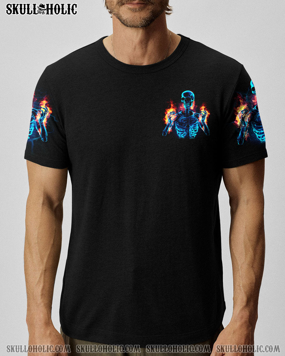 THROAT PUNCH I WIN SKELETON FLAMING ALL OVER PRINT – TLNO1807234