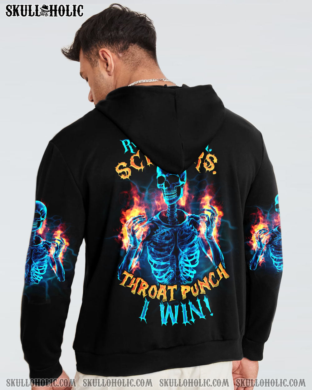 THROAT PUNCH I WIN SKELETON FLAMING ALL OVER PRINT – TLNO1807234