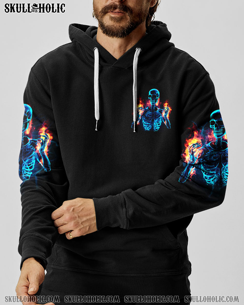 THROAT PUNCH I WIN SKELETON FLAMING ALL OVER PRINT – TLNO1807234