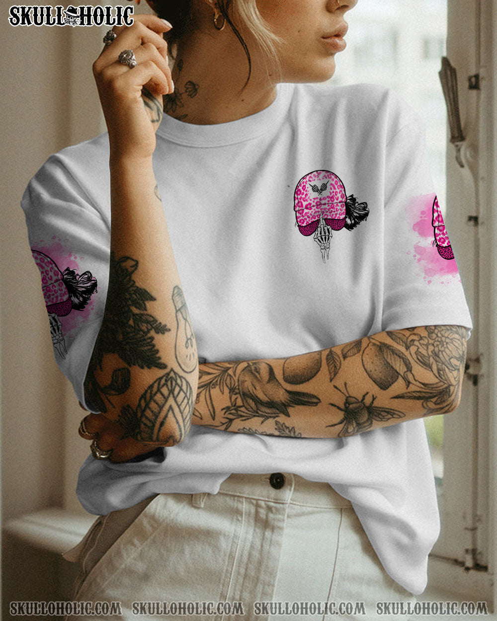 TO THAT B LEOPARD MESSY BUN ALL OVER PRINT – TLNO2312223