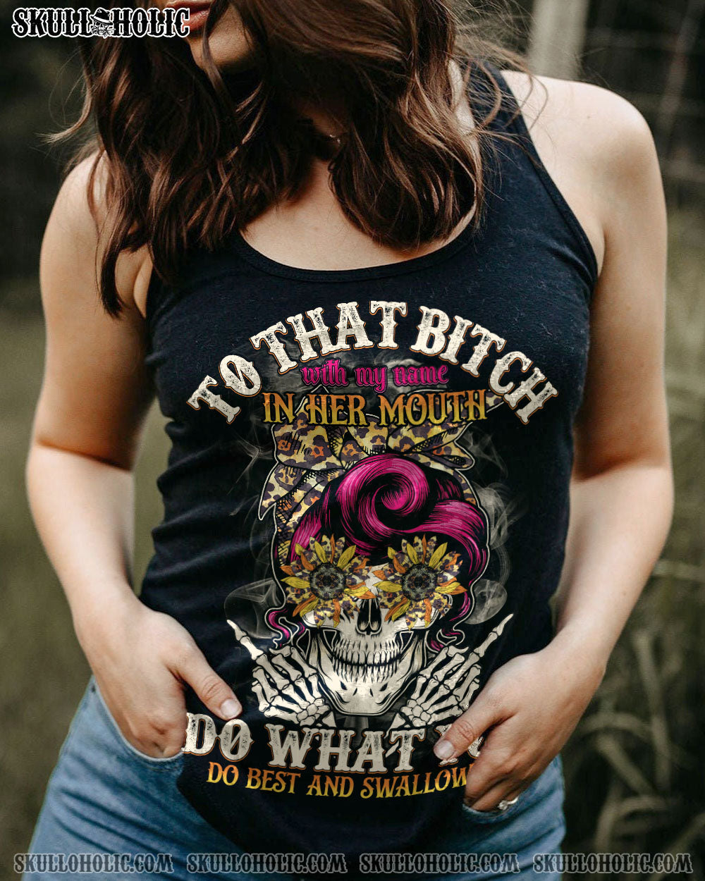 TO THAT B WITH MY NAME MESSY BUN ALL OVER PRINT – TLTY1612222