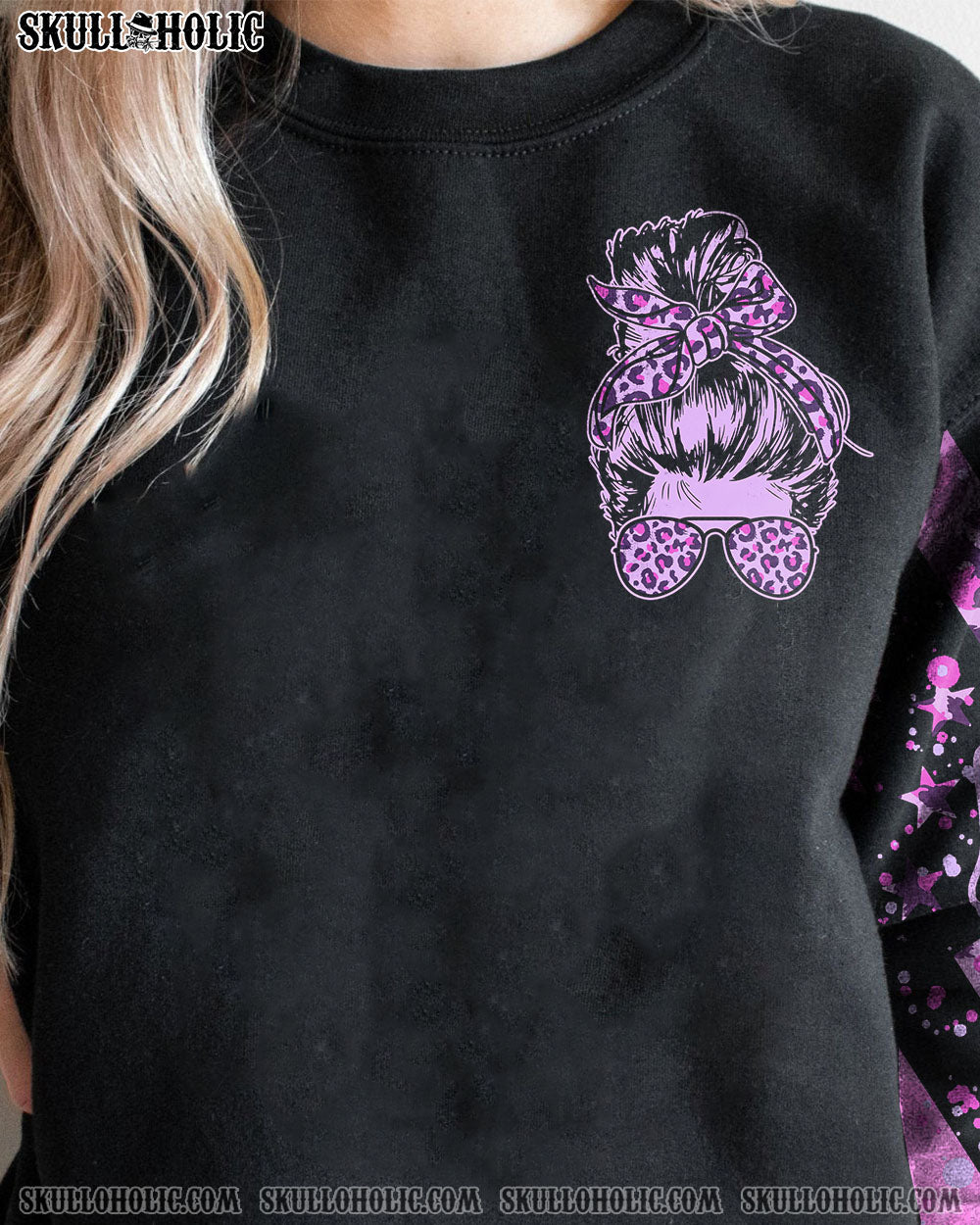 TO THAT B WITH MY NAME MESSY BUN FLAG ALL OVER PRINT – TLTR1912222