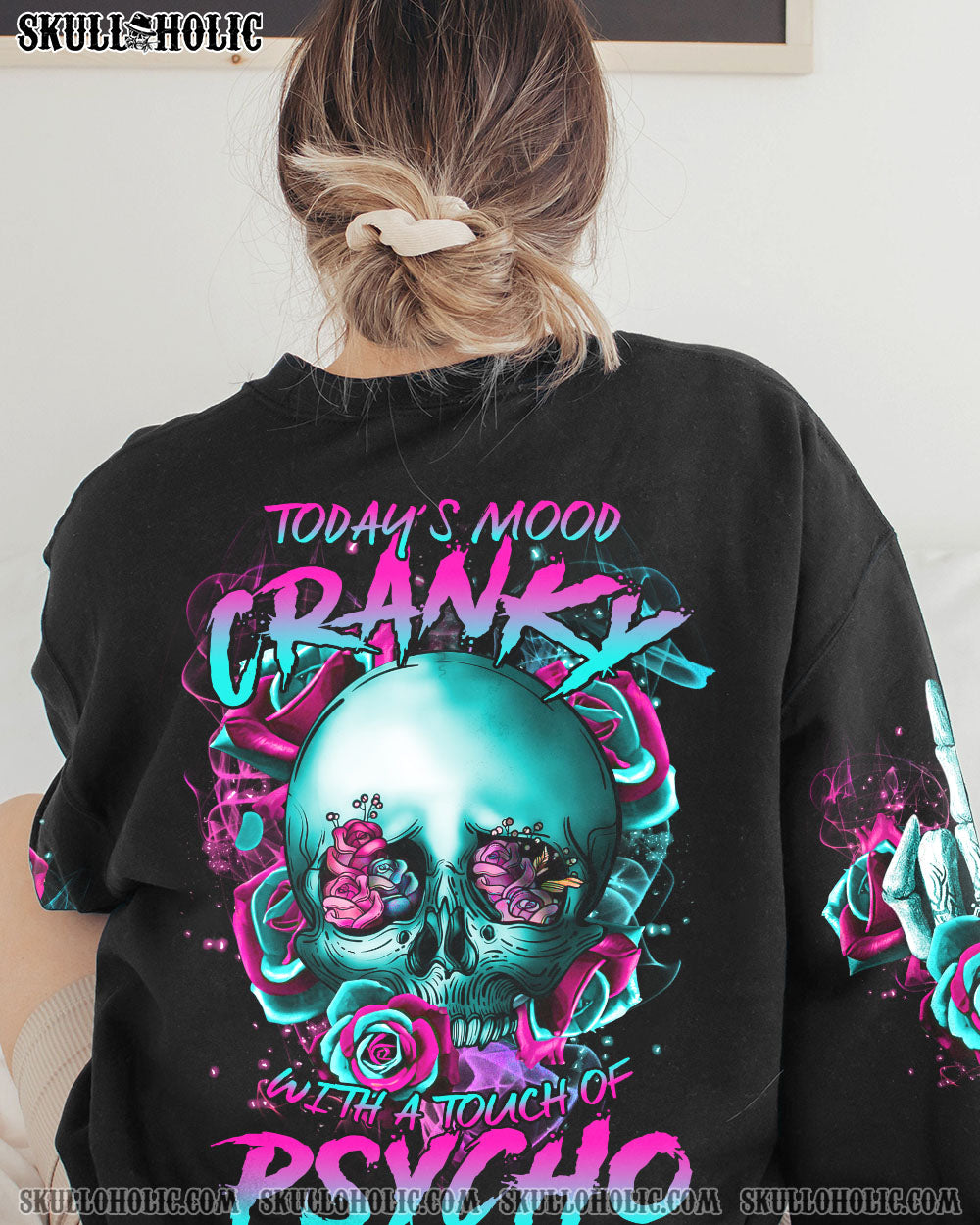 TODAY’S MOOD FLOWER SKULL ALL OVER PRINT – TLTR0202231