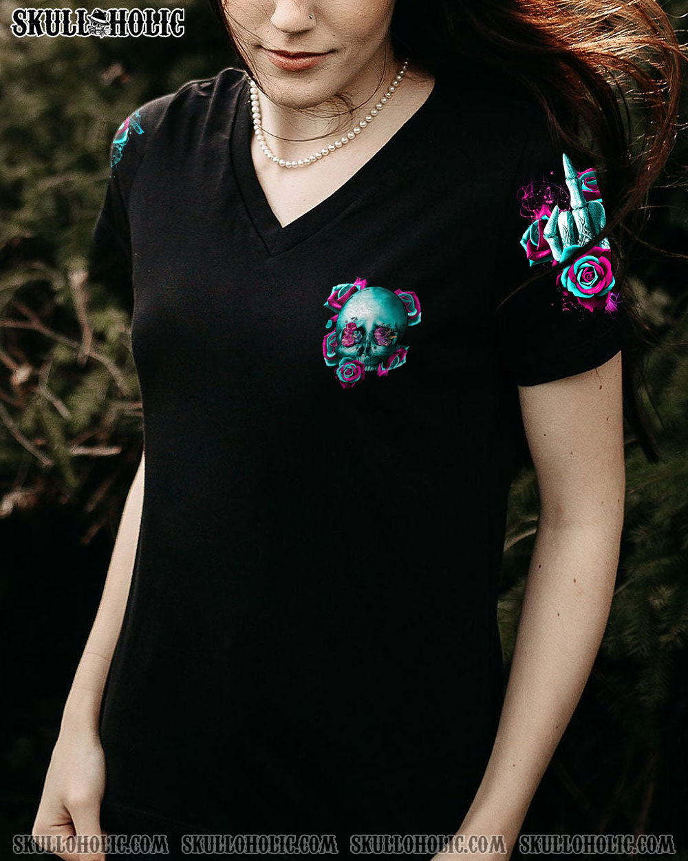 TODAY’S MOOD FLOWER SKULL ALL OVER PRINT – TLTR0202231