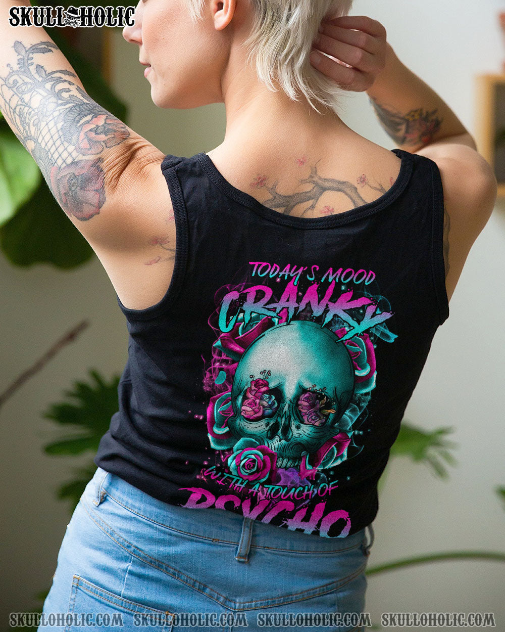 TODAY’S MOOD FLOWER SKULL ALL OVER PRINT – TLTR0202231