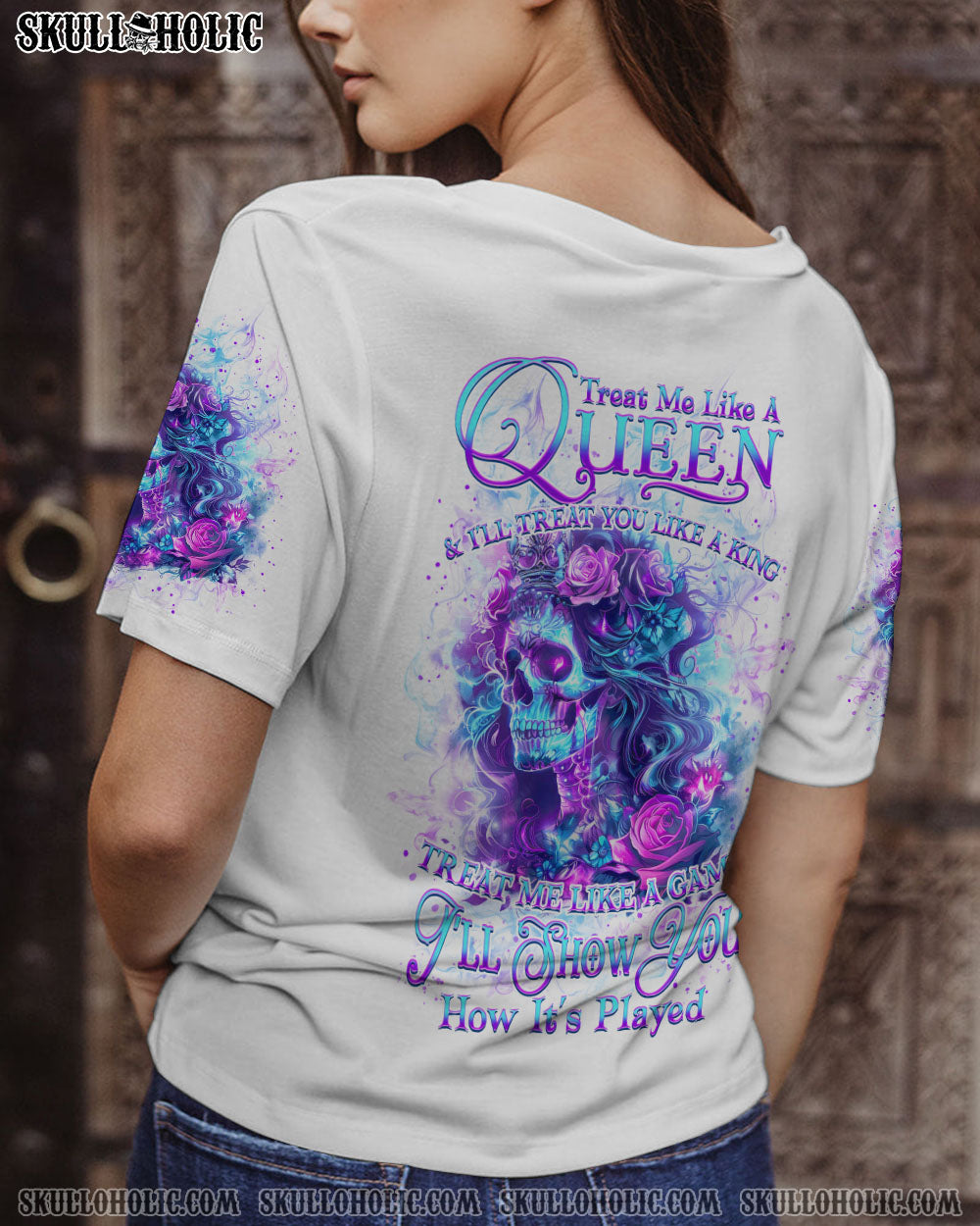 TREAT ME LIKE A QUEEN ALL OVER PRINT – YHKD2902241