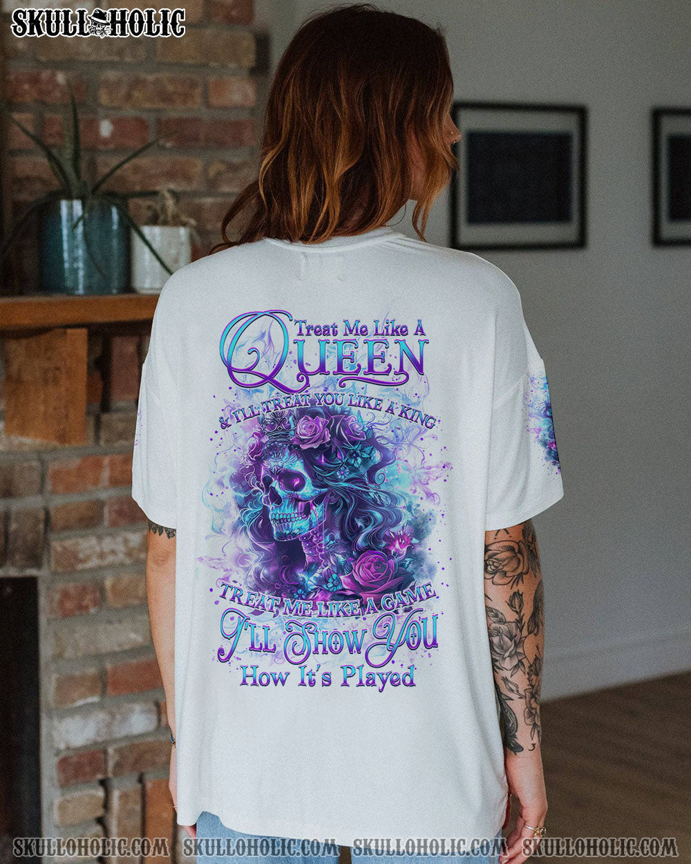 TREAT ME LIKE A QUEEN ALL OVER PRINT – YHKD2902241