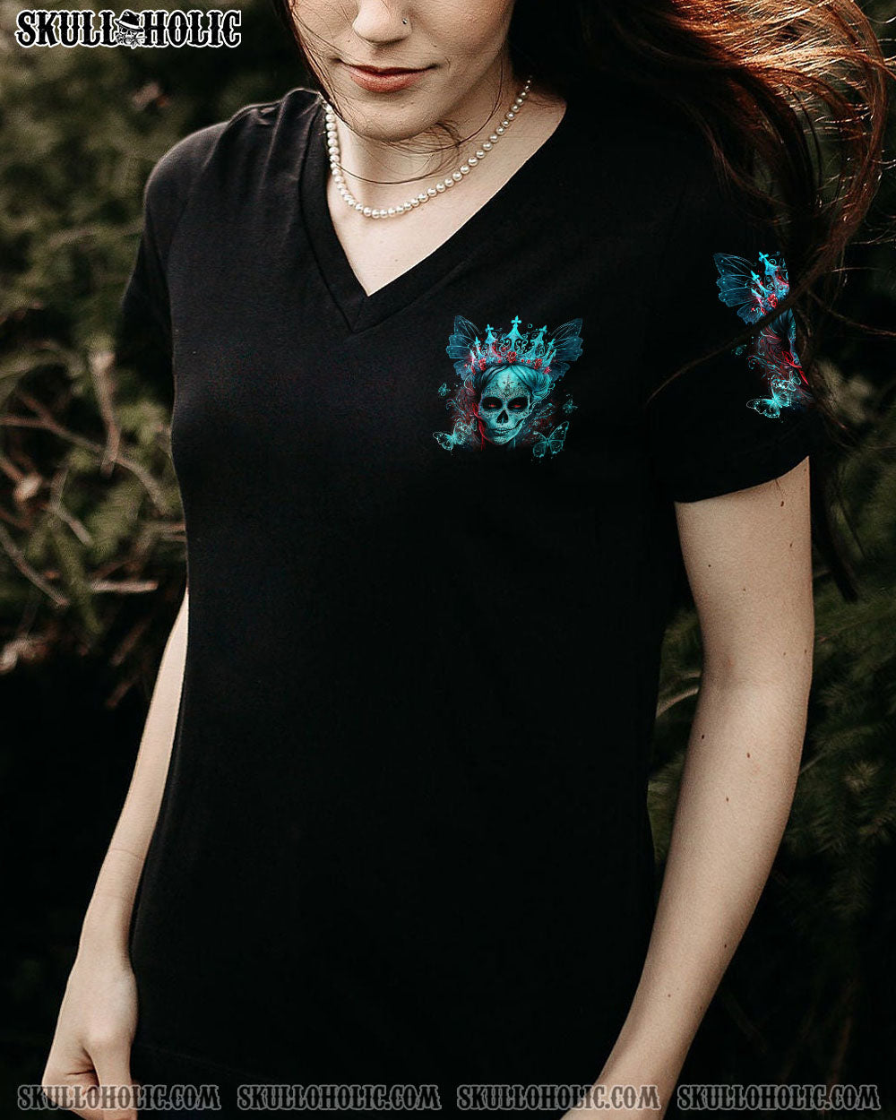 TREAT ME LIKE A QUEEN SUGAR SKULL ALL OVER PRINT – TLTW0304239