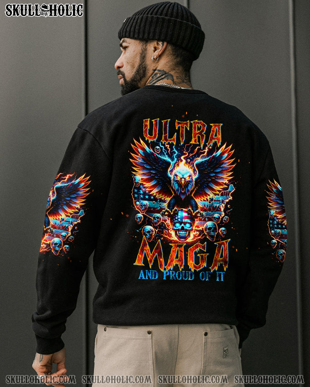 ULTRA MAGA AND PROUD OF IT SKULL EAGLE ALL OVER PRINT – TLTW3001241