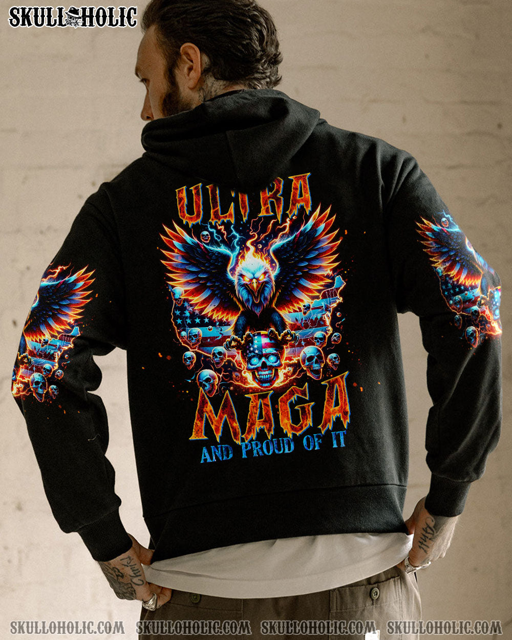 ULTRA MAGA AND PROUD OF IT SKULL EAGLE ALL OVER PRINT – TLTW3001241