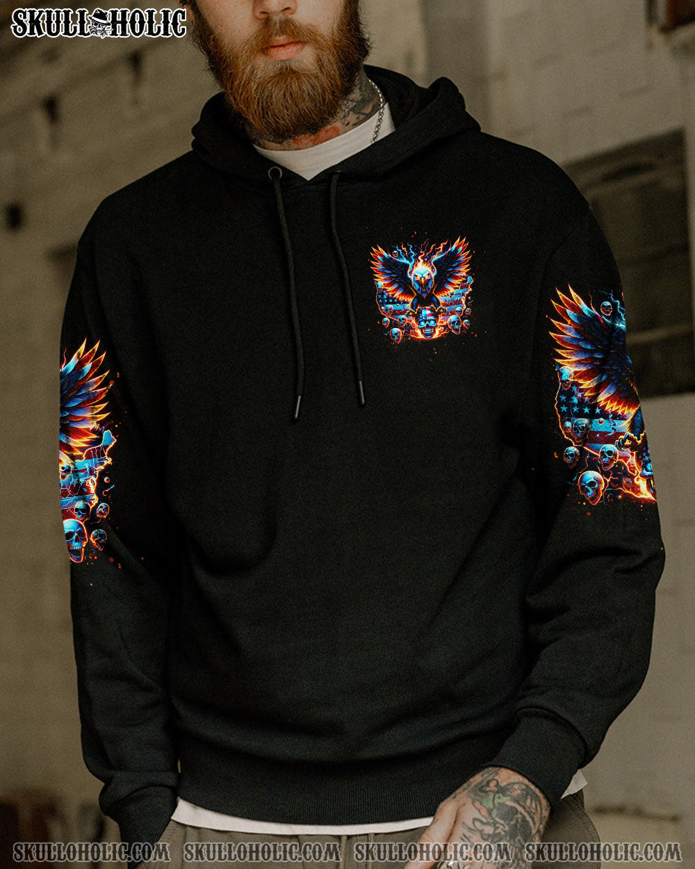 ULTRA MAGA AND PROUD OF IT SKULL EAGLE ALL OVER PRINT – TLTW3001241