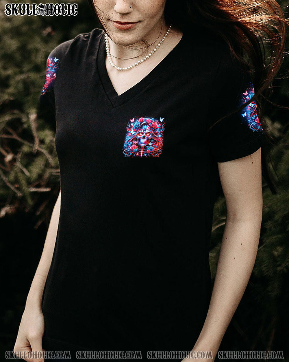 ULTRA MAGA GIRL GET OVER IT SKULL ALL OVER PRINT – TLNO3001242