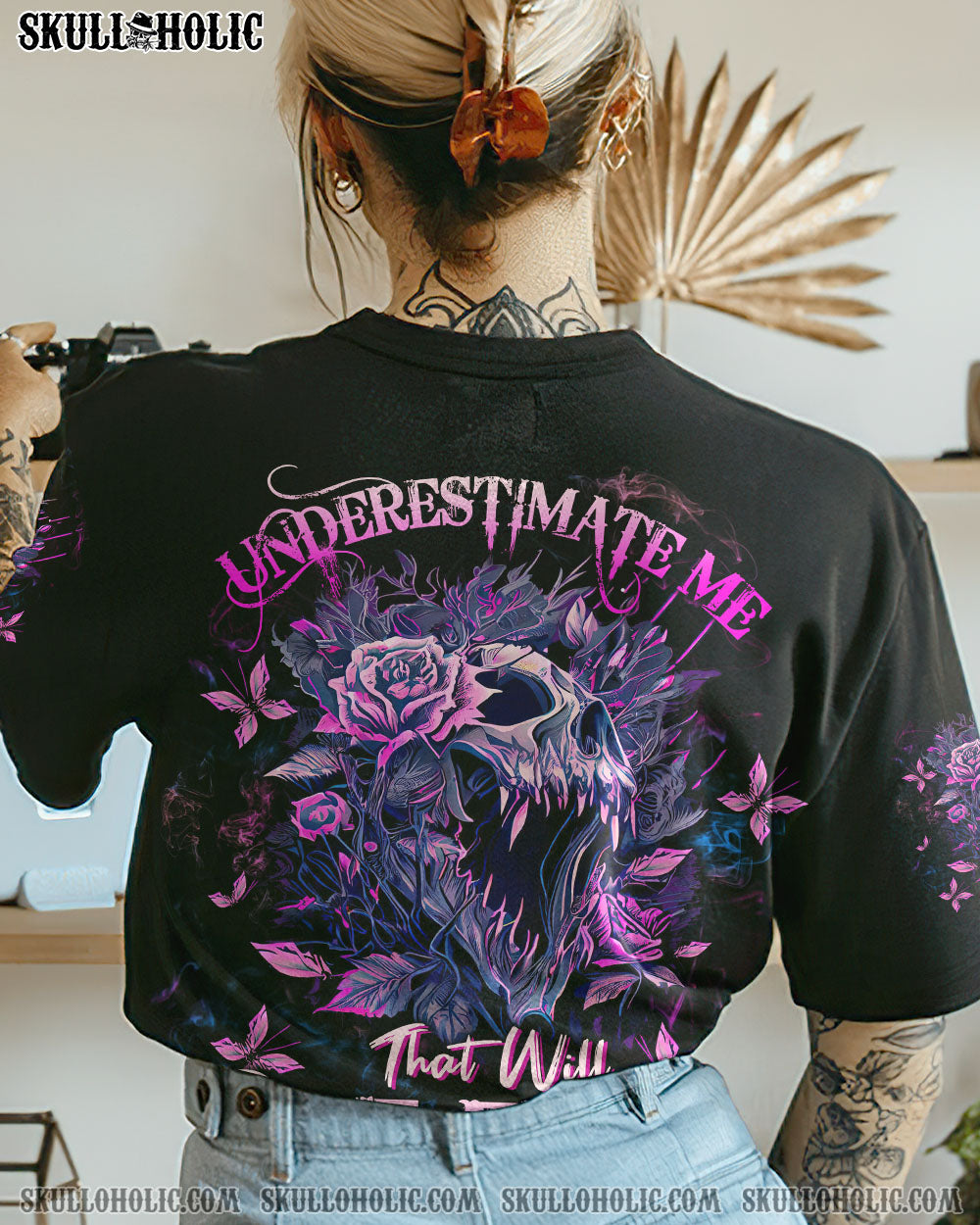 UNDERESTIMATE ME MAD SKULL ALL OVER PRINT – TLTW2302231