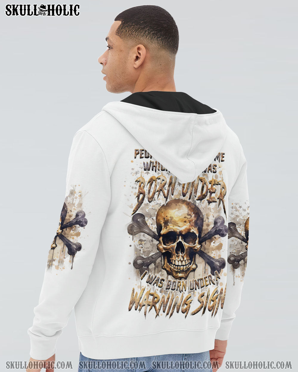 WARNING SIGN SKULL ALL OVER PRINT – YHHN2307242
