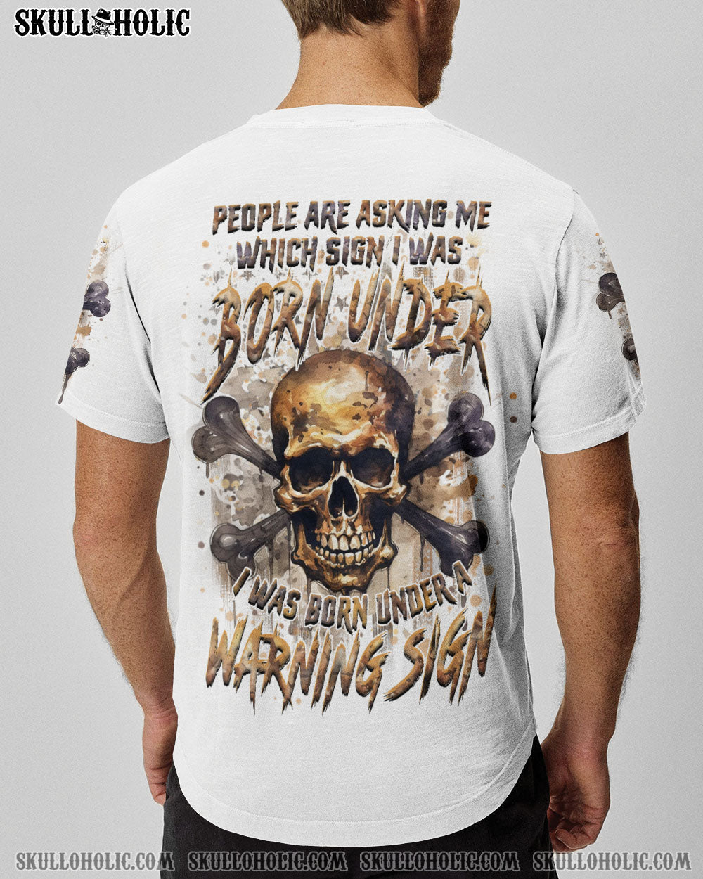 WARNING SIGN SKULL ALL OVER PRINT – YHHN2307242