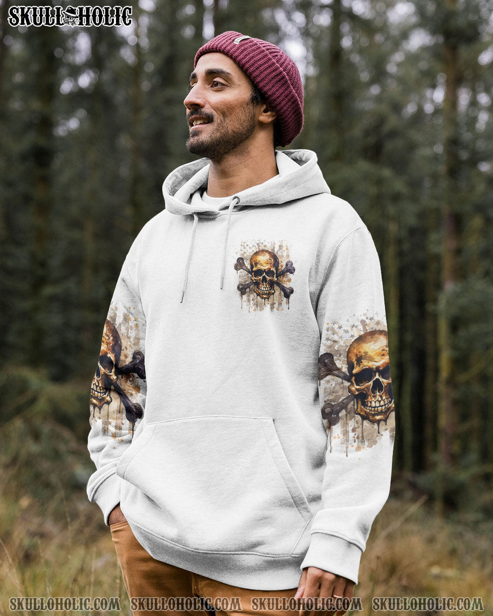 WARNING SIGN SKULL ALL OVER PRINT – YHHN2307242