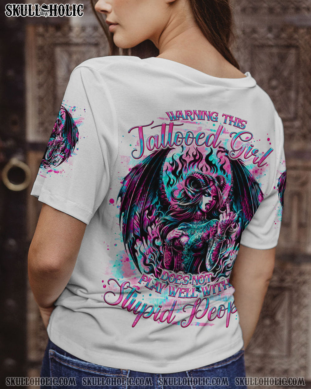 WARNING THIS TATTOOED GIRL ALL OVER PRINT – TLNO2805241