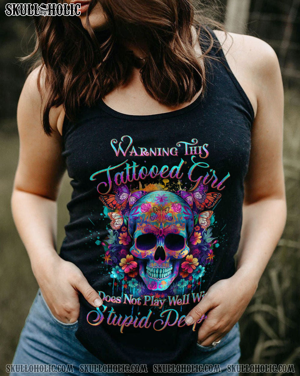 WARNING THIS TATTOOED GIRL ALL OVER PRINT – YHDU1505231