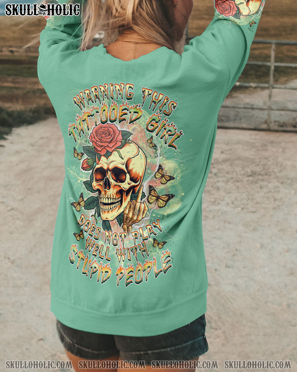 WARNING THIS TATTOOED GIRL ALL OVER PRINT – YHDU2207243