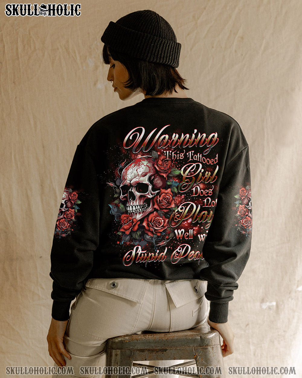 WARNING THIS TATTOOED GIRL ALL OVER PRINT – YHDU2307242