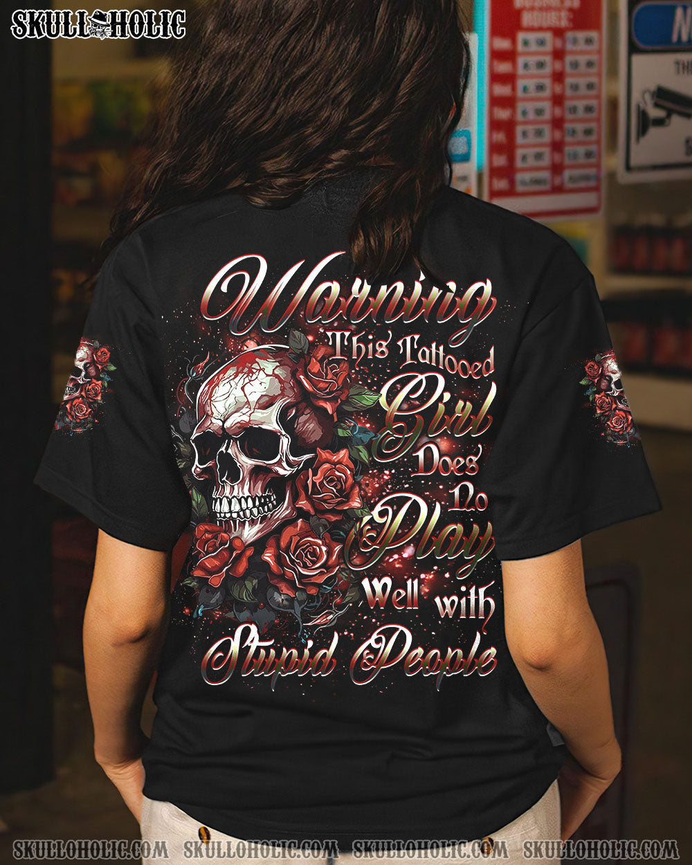 WARNING THIS TATTOOED GIRL ALL OVER PRINT – YHDU2307242