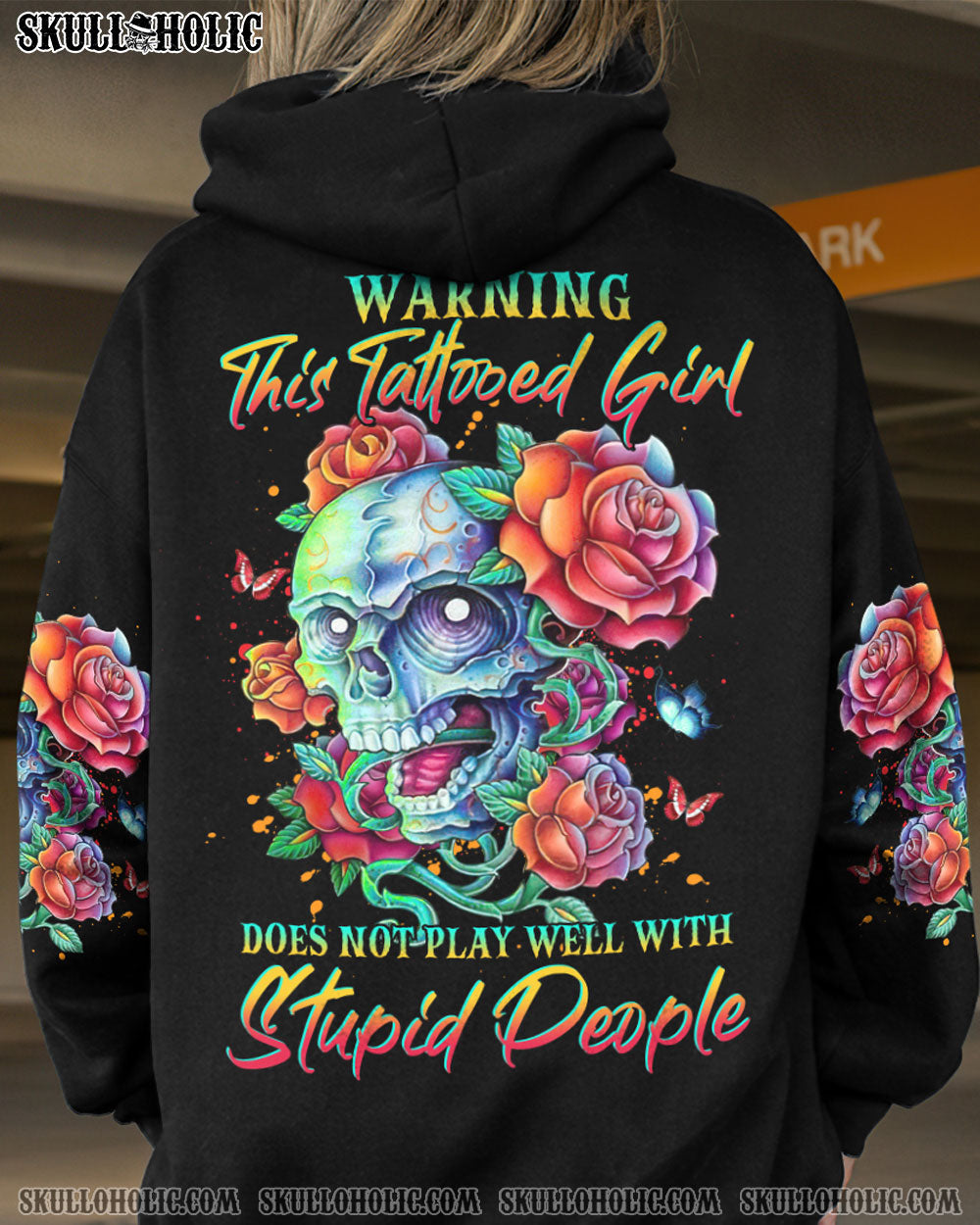 WARNING THIS TATTOOED GIRL ALL OVER PRINT - YHHG1603232