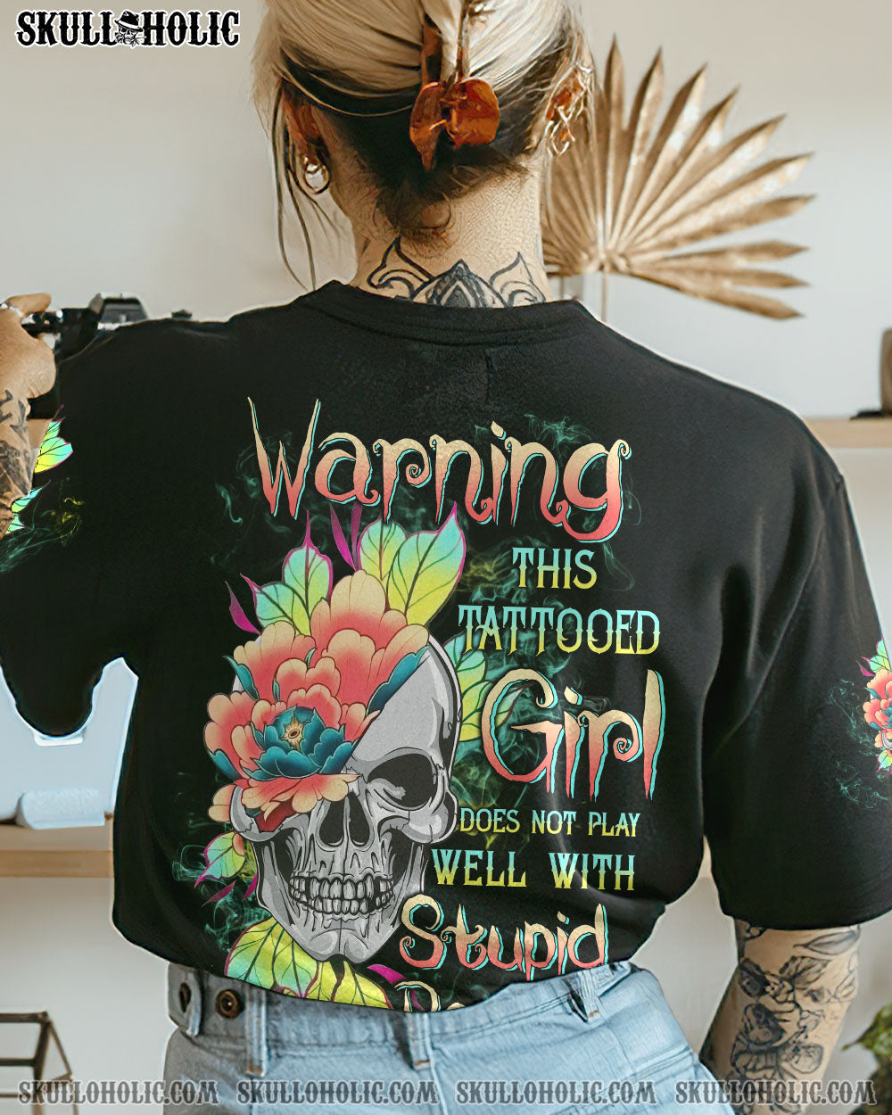 WARNING THIS TATTOOED GIRL FLOWER ALL OVER PRINT – TLTW0202231