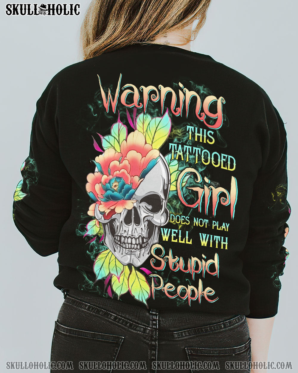 WARNING THIS TATTOOED GIRL FLOWER ALL OVER PRINT – TLTW0202231