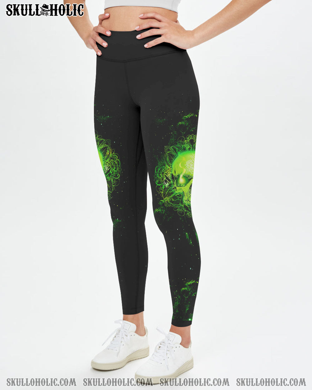 WARNING THIS TATTOOED GIRL GREEN SKULL ALL OVER PRINT – TLTW2012223