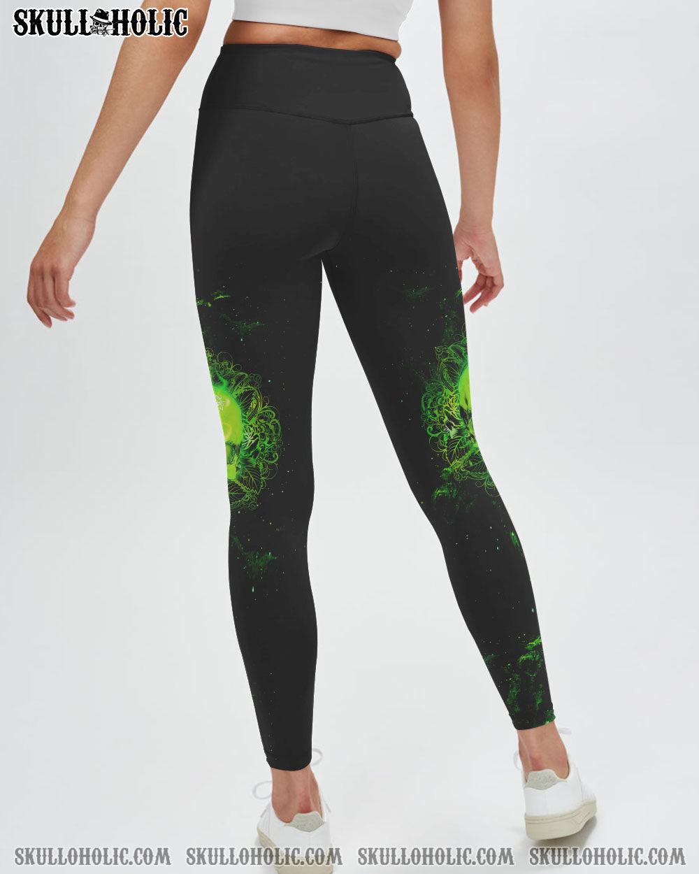 WARNING THIS TATTOOED GIRL GREEN SKULL ALL OVER PRINT – TLTW2012223