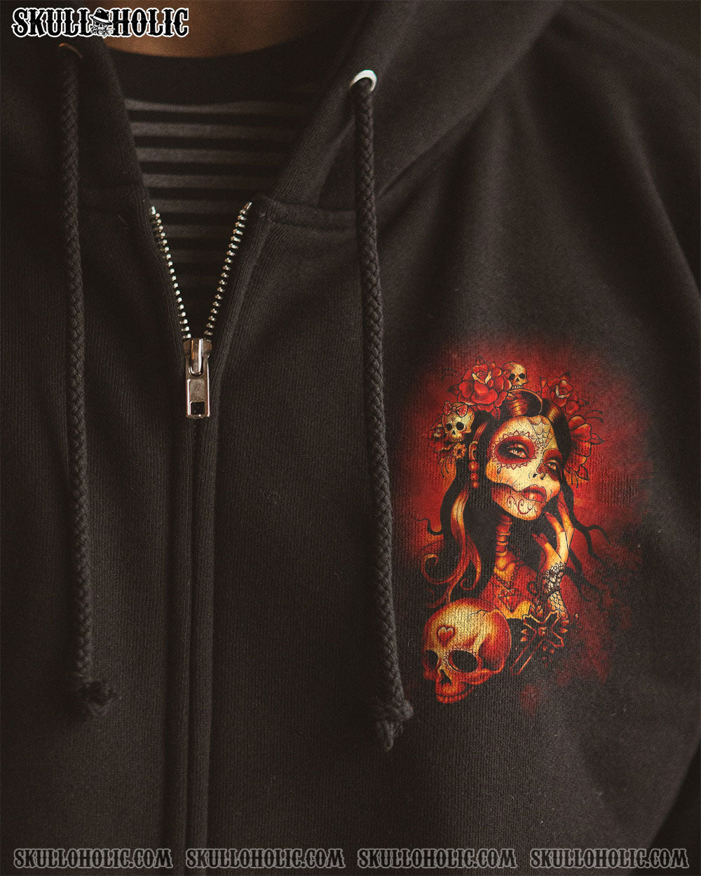 WARNING THIS TATTOOED GIRL SKULL ALL OVER PRINT – TLNZ2212222